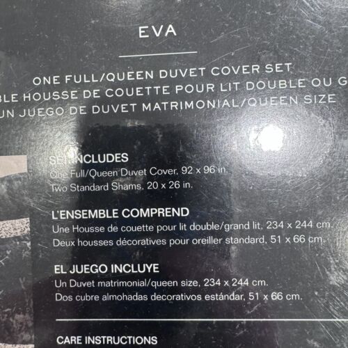 NEW! Ralph Lauren Eva Botanical Duvet Set 3 Pc. Queen Cream/Blue $420 - Picture 3 of 5