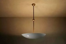 1950 Light Elegant Ceiling Flush mount Pendant Mid Century Modern Raw Brass