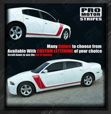 Dodge Charger Rocker Side Fender Hockey Stripes Decals 2011 2012 2013 2014 