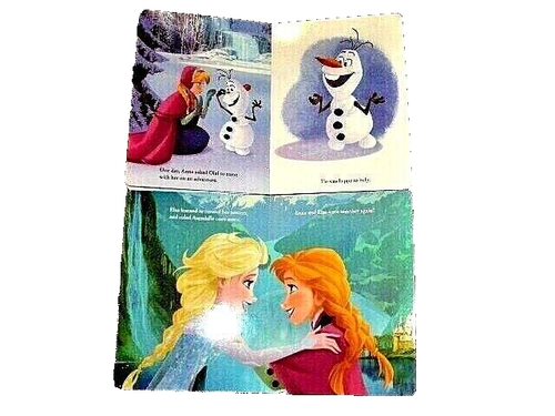 DISNEY FROZEN - LOT of TWO (2) BOARD BOOKS - OLAF & ANNA - 2014 - VERY GOOD COND - Picture 3 of 4