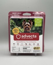 ADVECTA ULTRA Small Dogs 4-10 lbs Repels Kills Fleas Ticks 2-Monthly Doses