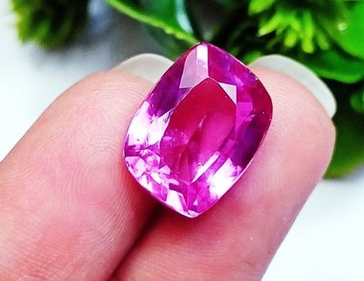 Natürlicher Pink Saphir 10,50 Ct Zertifiziert Lose Edelstein Fancy Cut