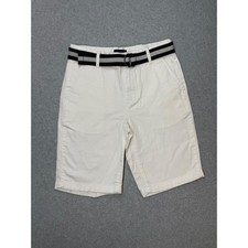 The Childrens Place Boys Shorts 8 Beige Belted Front Pockets Classic NWT New