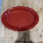 VTG Fiestaware HLC Fiesta Homer Laughlin Paprika Oval Serving Platter USA 13.5”*