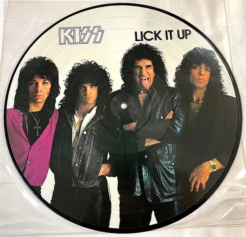 KISS - Lick It Up Picture Disc Vintage 1980's Netherlands # 145 Vinnie Eric Carr