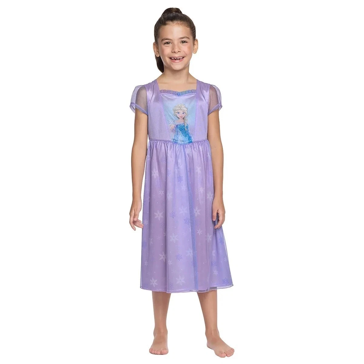 fitted lace wedding dress Kids Elsa Dress Light Up Princess Dress with Trailing Cape Ice Queen G –  Sun Baby main image 0
