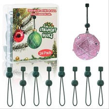 24 PCS Christmas Ornament Hooks For Hanging Decorations Tree Small Large
