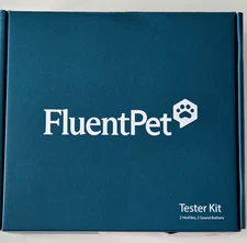FluentPet Tester Kit Learning Cat & Dog 2 Buttons, 2 Tiles, Stickers - Pre-owned
