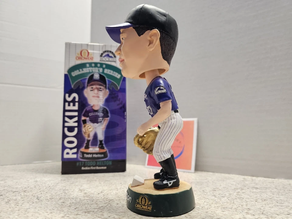 Todd Helton Colorado Rockies MLB 2002 SGA Bobblehead NIB 2001 GG - Image 4 of 4