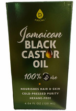 Pursonic Jamaican Black Castor Oil 100 Pure Cold-Pressed Hexane-Free 4.04 oz