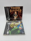 Sony PlayStation PS1 Tomb Raider II Black Label And Frogger Lot Of 2