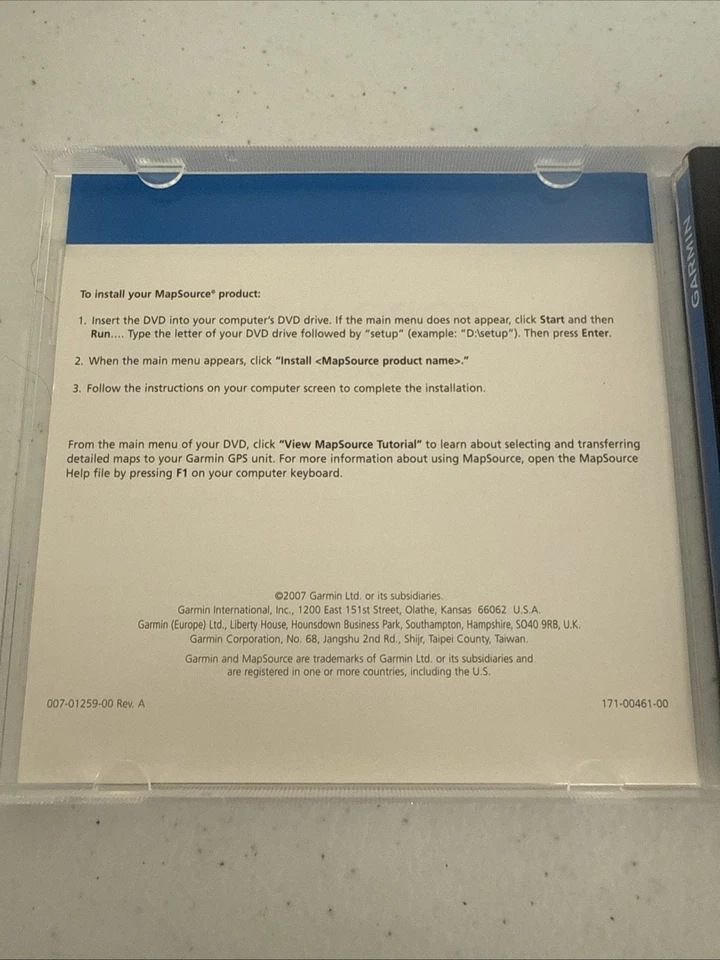 Garmin TOPO USA 2008 DVD MAPSOURCE SETUP DATA GPS MAPS CLEAN 1 OWNER (ME)!! - Image 4 of 4