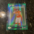 2024 Panini Donruss Optic - Rated Rookie Bo Nix #209 Green Hyper Prizm (RC)