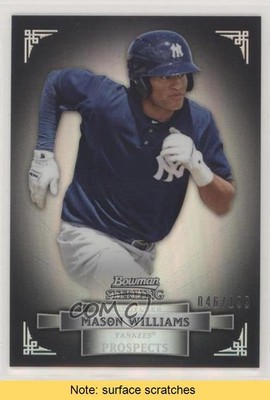 2012 Bowman Sterling Prospects Refractor 46/199 Mason Williams #BSP48 READ 0b3