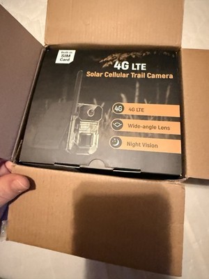 4G LTE Cellular with Solar Panel, 1080P Game Cameras, Night Vision Camo