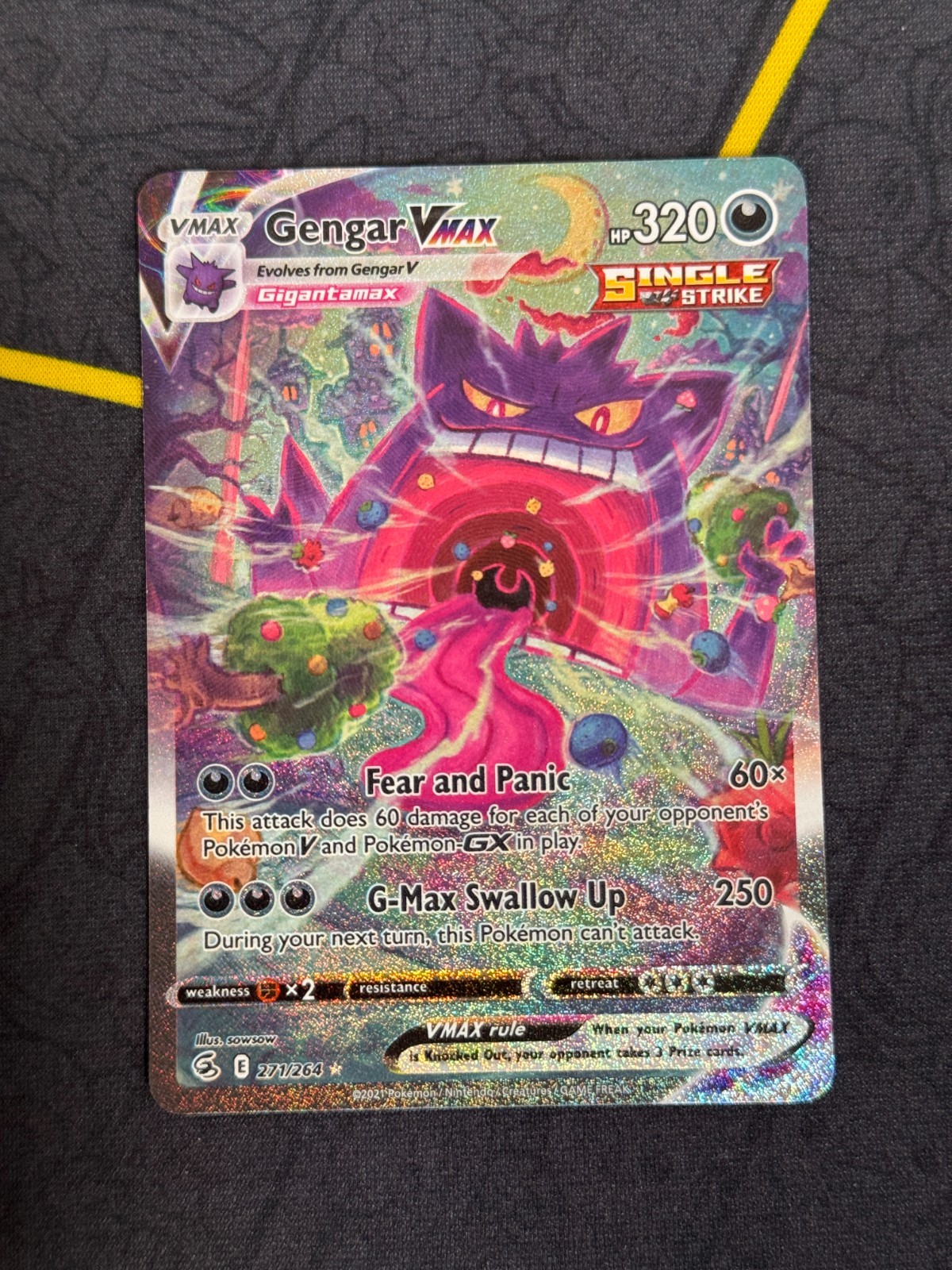 Gengar VMAX 271 Current Market Value | Fusion Strike