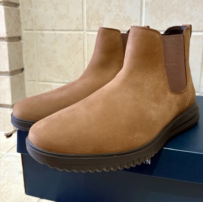 Cole Haan Mens Size 10 Grand Plus Chelsea Slip On Boots Lumber/Java C38789 Cole Haan Mens Size 10 Grand Plus Chelsea Slip On Boots  main image 3