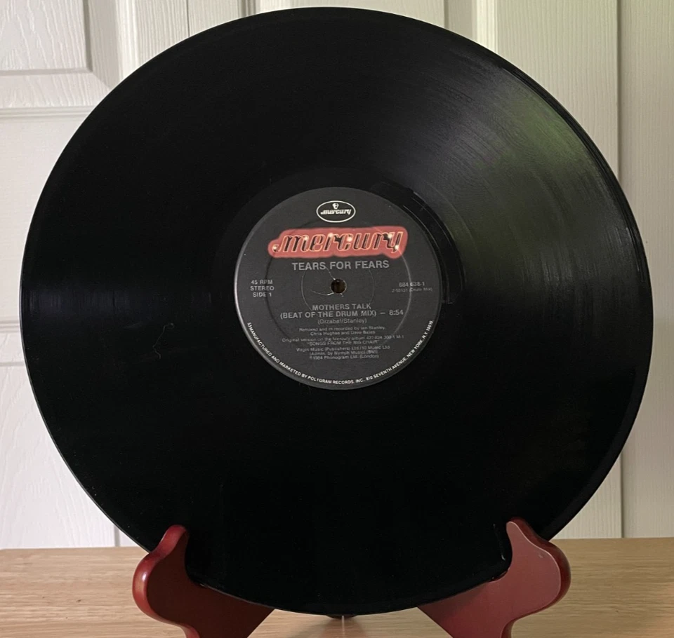 TEARS FOR FEARS - MOTHERS TALK (BEAT OF THE DRUM MIX)  MERCURY 884 638-1, 12",EX - Image 4 of 4