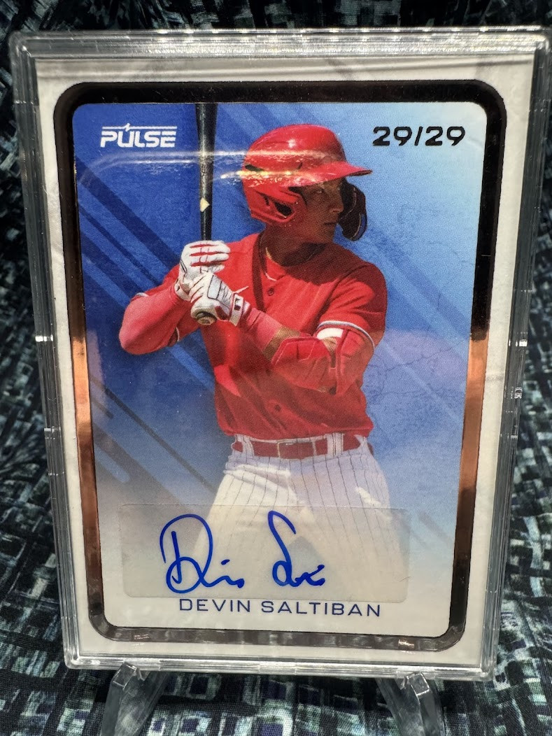 Devin Saltiban - AUTO - #29/29 - SILVER - 2025 Pulse Baseball - PB-DS