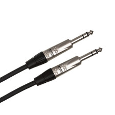 Hosa HSS015 Pro Balanced with Rean connectors 1/4" TRS - 1/4" TRS - 15 ft