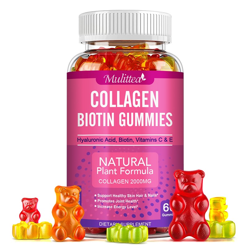 Collagen Gummies for Hair Skin and Nail Hydrolyzed Collagen Vitamin C & E