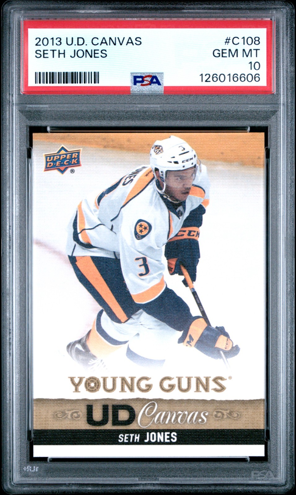 2013 Upper Deck Young Guns Canvas #C108 Seth Jones RC PSA 10