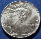 A Better Date 1986 American Silver Eagle 1 Troy Oz .999 Silver First Yr