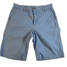 Vineyard Vines Boys Light Blue Shorts Front Flat, Size 14