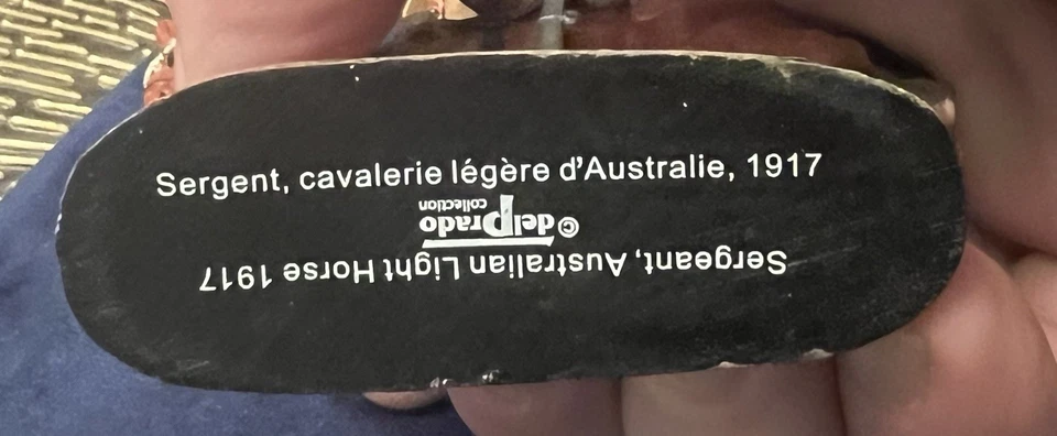 Raro CABALLO LIGERO AUSTRALIANO DELPRADO 1917 Sin Caja Foto 3 de 3