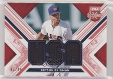2019 Elite Extra Edition USA National Team Materials Red 3/49 Bryson Brigman uk2