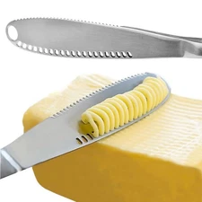 Nevkha Stainless Steel Butter Knife - Ready Butter 3-in-1 Knife Butter Spreader