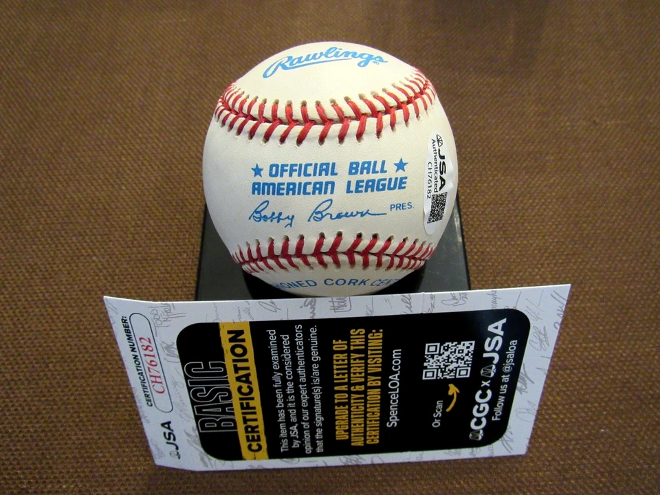 IVAN RODRIGUEZ # 7 MARLINS RANGERS ROOKIE SIGNED AUTO VINTAGE OAL BASEBALL JSA - Image 2 of 3