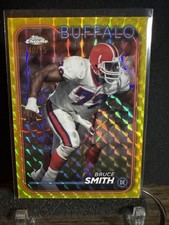 2024 Topps Chrome - Bruce Smith #8 Yellow Geometric Refractor /75