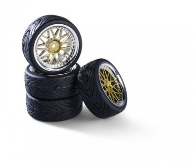 Carson 1:10 Räderset(4) Y-Design1 gold/chr.26mm