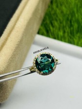 Natural London Blue Topaz 925 Sterling Silver Gift For Her Engagement Ring Round