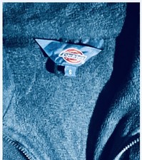 Dickies Men’s Size Small Bottle Green Thick Fleece With Zip Pockets Full Zip VGC