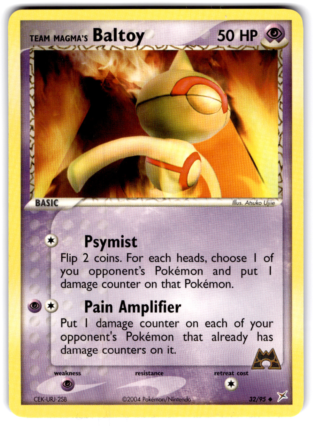 Team Magma's Baltoy Uncommon Team Magma vs Team Aqua 32/95 NM