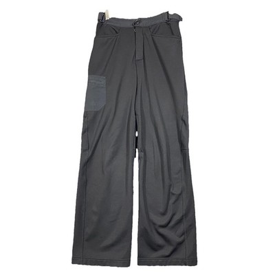 Klim Pants Mens Medium Black Cargo Pockets Straight Leg Fleece Lined Sweatpants