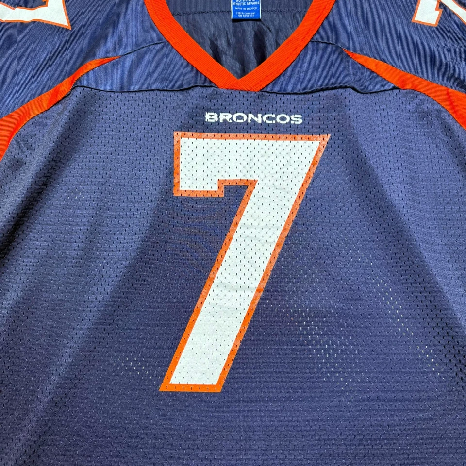 Camiseta deportiva de fútbol americano vintage de los 90 John Elway #7 de los Denver Broncos NFL cuello en V malla talla 52 Foto 2 de 4