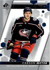 2022-23 SP Authentic Future Watch Rookie Carson Meyer RC Auto /999 Columbus Blue