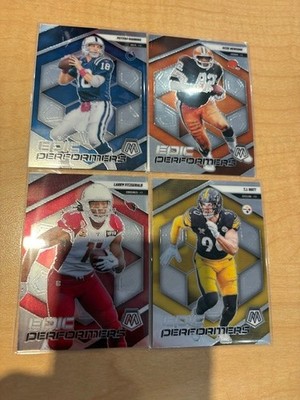 2025 Panini Mosaic Epic Performers Peyton Manning + Watt + Fitzgerald + Ozzie