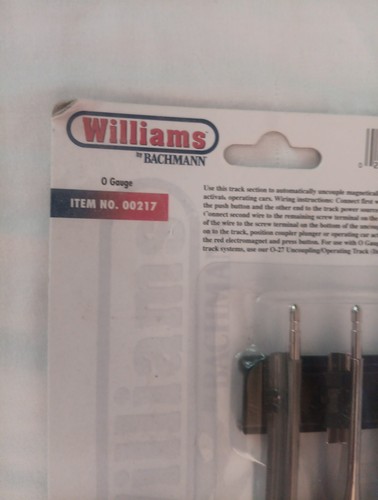 Williams by Bachman #00217 O Gauge disaccoppiamento binario operativo nuovo - Foto 2 di 6