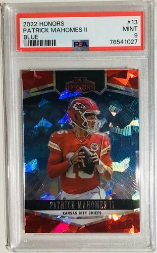 6/15! 2022 Honors Patrick Mahomes II Blue #13 SSP PSA 9