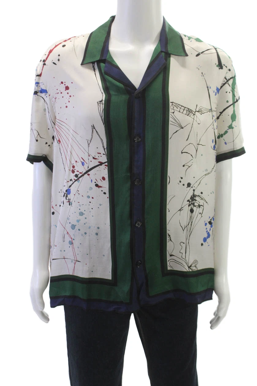 Zara Mens Paint Print Button Down Shirt Multi Colored Size Medium
Opens in a new window or tab