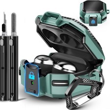 with Lock Carbon Fiber Case for Samsung Galaxy C5-Carbon Green Pen
