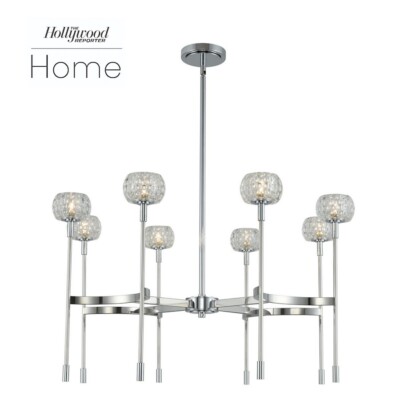 Kalco Lighting Mae 8 Light Chandelier, Chrome - 511672CH
