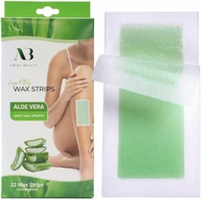 Hair Removal Wax Strips for Body Legs Pre Applied Waxing 32 double sided large