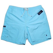 New Polo Ralph Lauren Big Tall Swim Trunks Blue Pony Board Shorts NWT