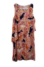 J Jill Womens Multi Colored Lightweight Sleeveless Summer Layered Dress SZ SP