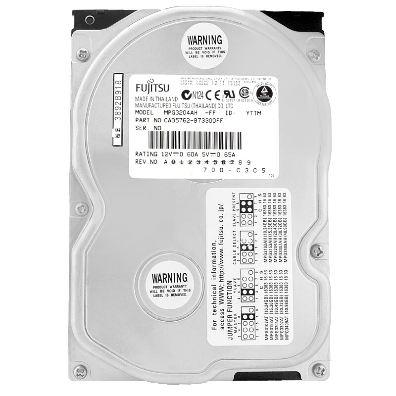 Festplatte Fujitsu MPG3204AH 20GB 7200Rpm Ata 3.5'' Zoll | eBay